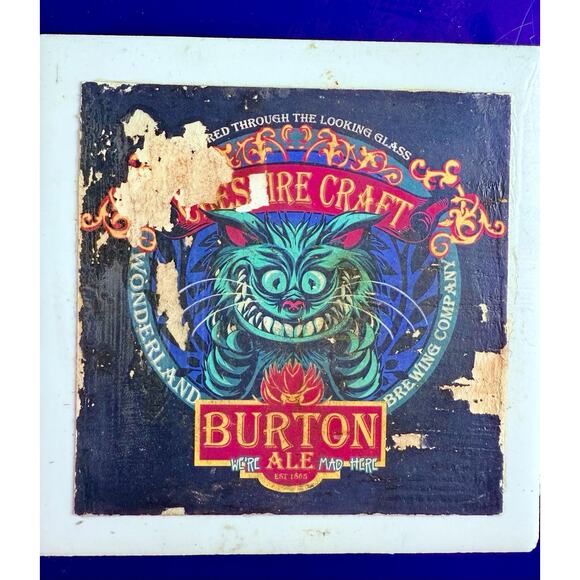 Coaster Set Burton Ale Nightmare Before Xmas Characters 6 Handmade Ceramic Tiles - Picture 7 of 10